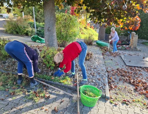 Arbeitseinsatz auf dem Friedhof